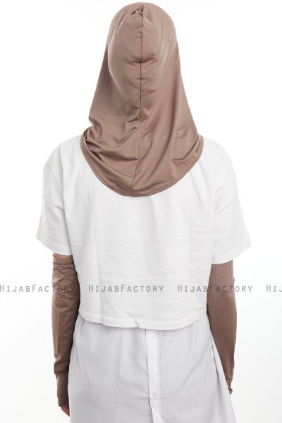 Bayda- Donker Taupe Pro Sport Hijab Set