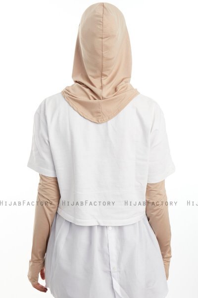 Bayda - Licht Taupe Pro Sport Hijab Set