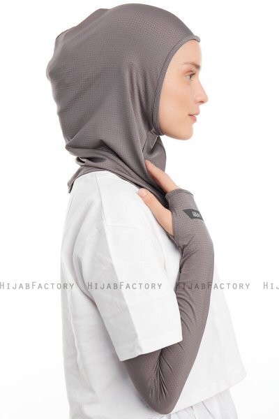 Bayda - Donker Grijs Pro Sport Hijab Set