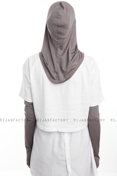 Bayda - Donker Grijs Pro Sport Hijab Set