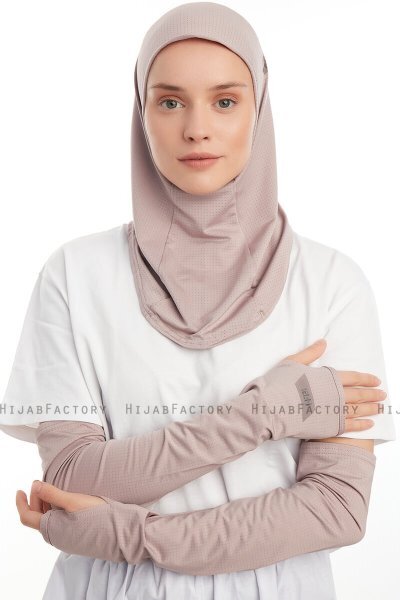Bayda - Steen Grijs Pro Sport Hijab Set