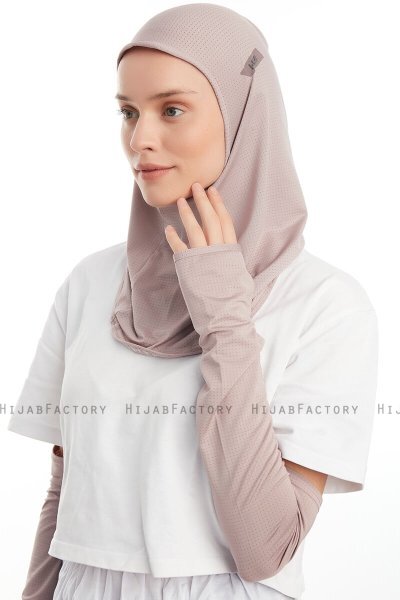 Bayda - Steen Grijs Pro Sport Hijab Set