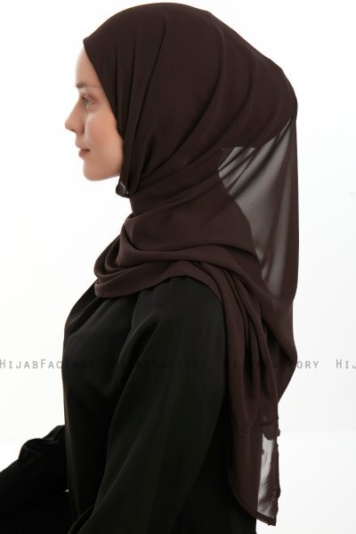 Eylem - Bruin One Piece Chiffon Hijab