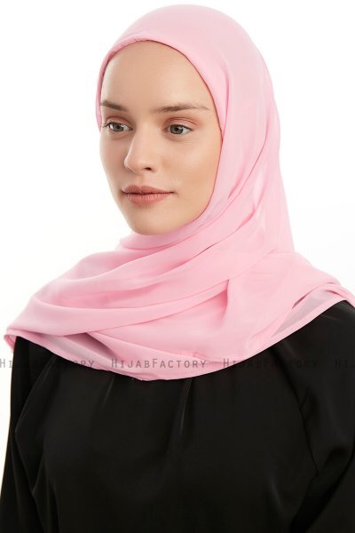 Eylem - Roze One Piece Chiffon Hijab