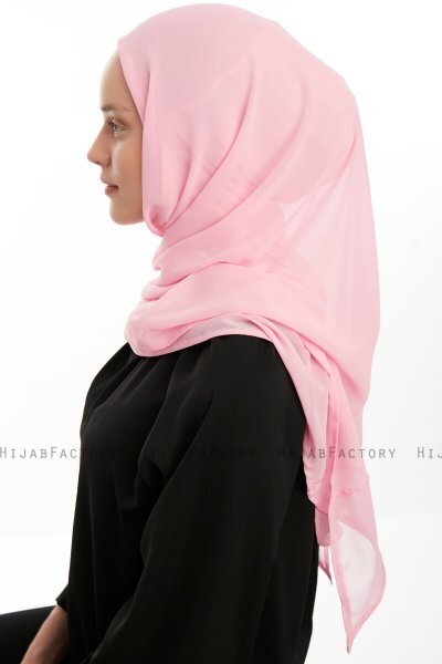 Eylem - Roze One Piece Chiffon Hijab