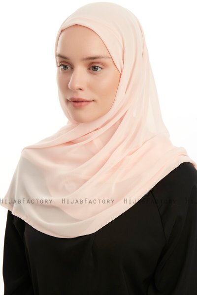 Eylem - Abrikoos One Piece Chiffon Hijab