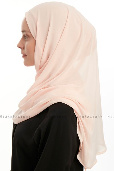 Eylem - Abrikoos One Piece Chiffon Hijab