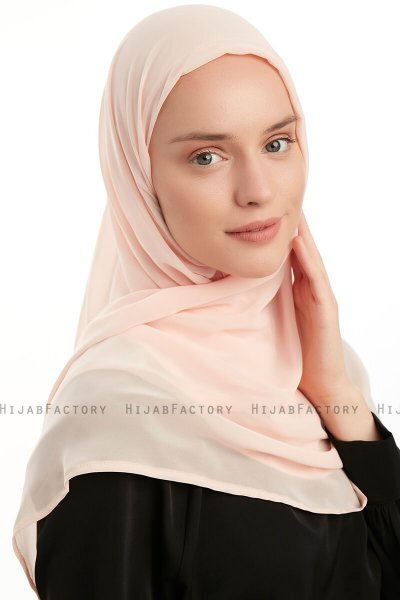 Eylem - Abrikoos One Piece Chiffon Hijab
