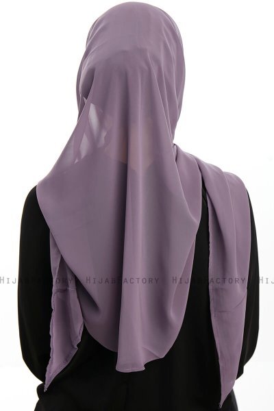 Sahar - Donkerpaars One Piece Chiffon Hijab
