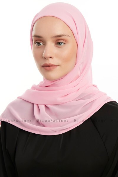 Sahar - Roze One Piece Chiffon Hijab