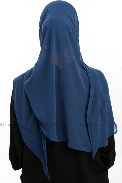 Sahar - Indigo One Piece Chiffon Hijab