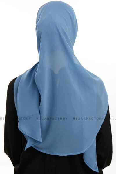 Sahar - Denim One Piece Chiffon Hijab