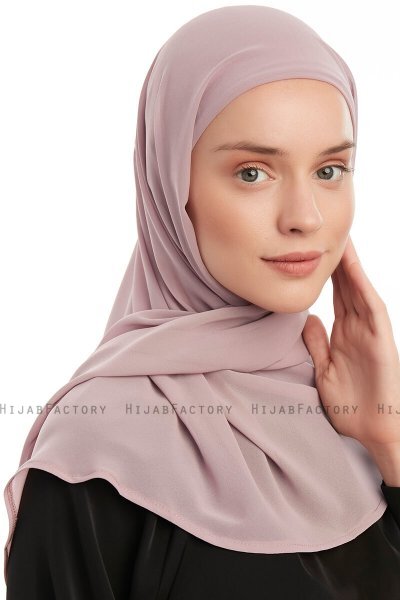 Sahar - Purper One Piece Chiffon Hijab