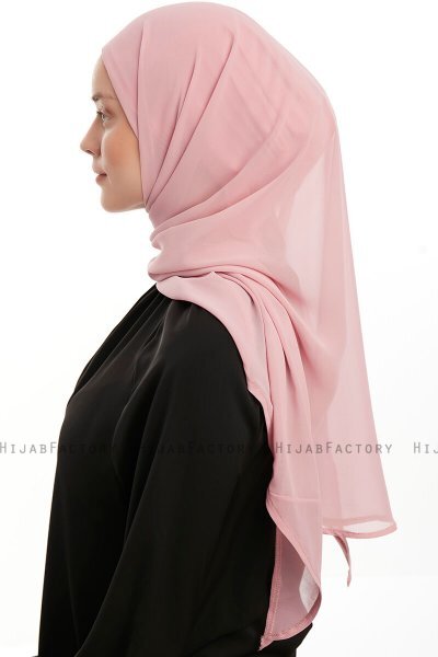 Sahar - Donker Roze One Piece Chiffon Hijab