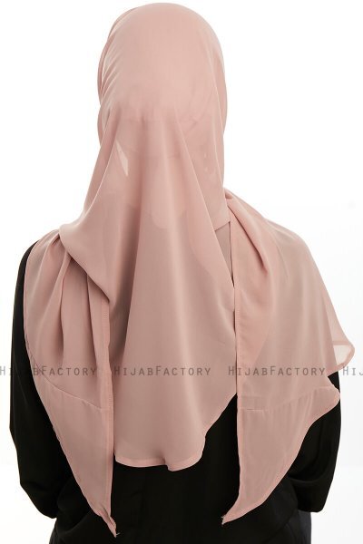 Sahar - Licht Zalm One Piece Chiffon Hijab