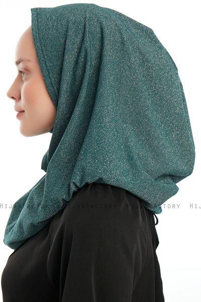 Taliah - Donkergroen One Piece Hijab