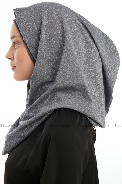 Taliah - Donker Grijs One Piece Hijab