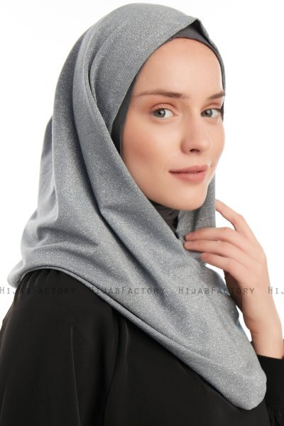 Taliah - Lichtgrijs One Piece Hijab