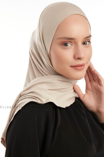 Vesile - Licht Taupe One-Piece Hijab