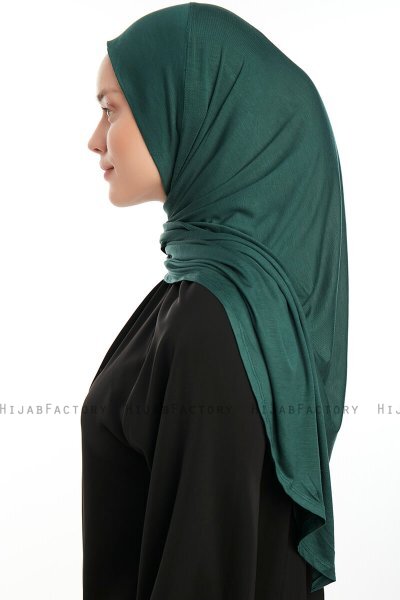 Vesile - Donkergroen One-Piece Hijab