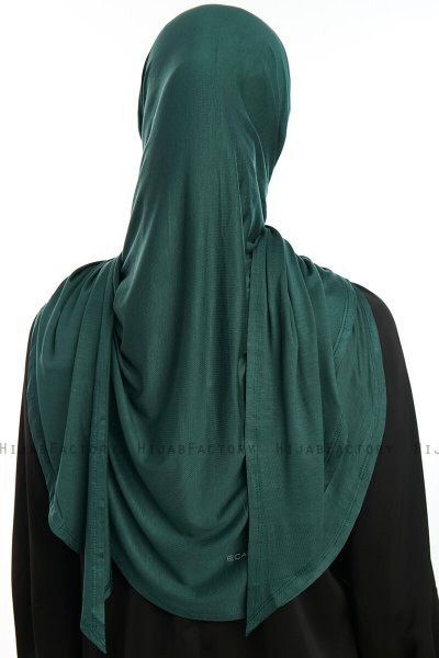 Vesile - Donkergroen One-Piece Hijab