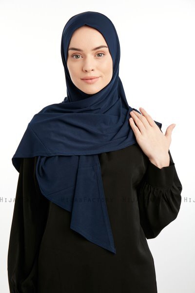 Nermin - Marineblauw Sandy Scarfs Hijab