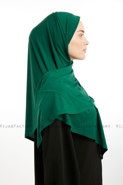 Nermin - Donkergroen Sandy Scarfs Hijab