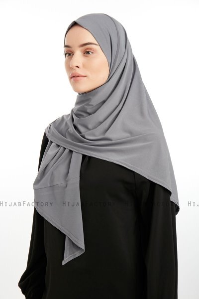 Nermin - Donker Grijs Sandy Scarfs Hijab