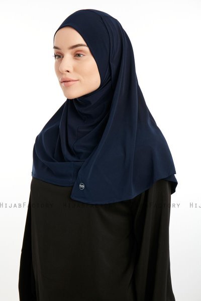 Ilay - Marineblauw Sandy Turban Hijab