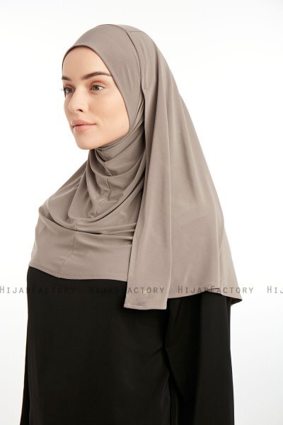 Ilay - Donker Taupe Sandy Turban Hijab