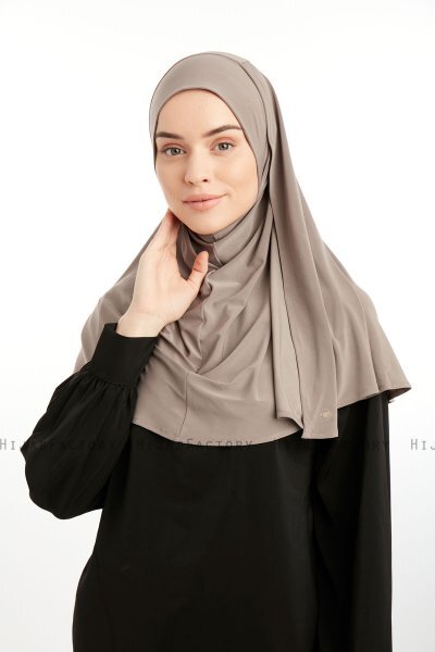 Ilay - Donker Taupe Sandy Turban Hijab
