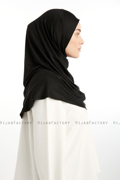 Feriha - Zwart Viscose Turban Hijab