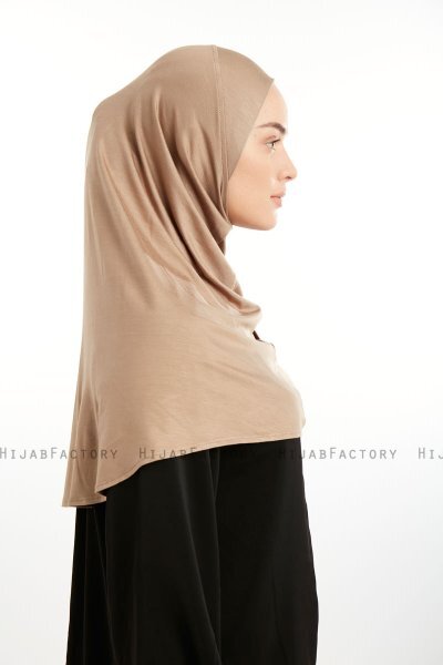 Feriha - Donker Taupe Viscose Turban Hijab