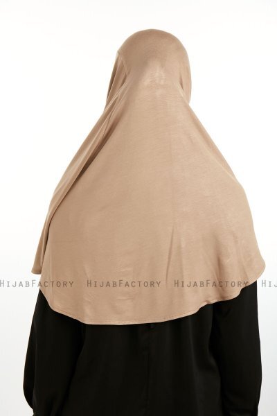 Feriha - Donker Taupe Viscose Turban Hijab