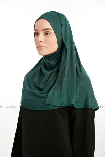 Feriha - Donkergroen Viscose Turban Hijab