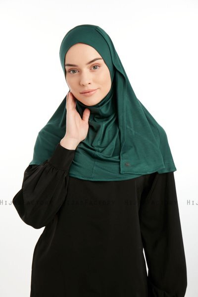 Feriha - Donkergroen Viscose Turban Hijab