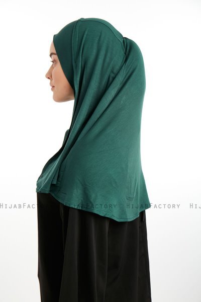 Feriha - Donkergroen Viscose Turban Hijab