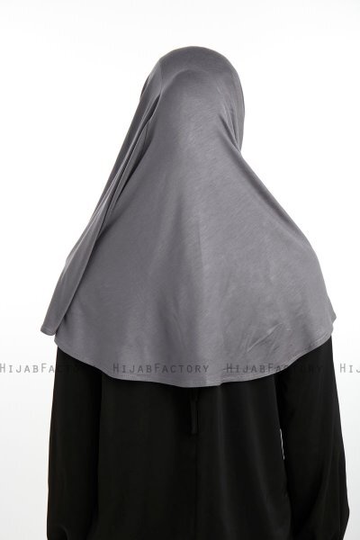 Feriha - Donker Grijs Viscose Turban Hijab