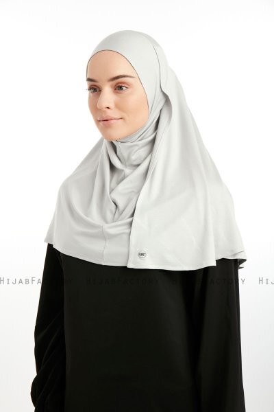 Feriha - Lichtgrijs Viscose Turban Hijab