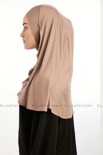 Feriha - Lichtbruin Viscose Turban Hijab