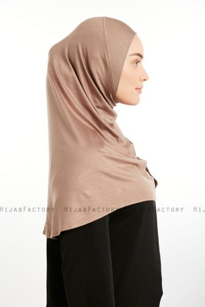 Feriha - Lichtbruin Viscose Turban Hijab