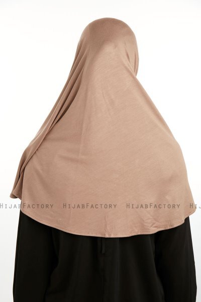 Feriha - Lichtbruin Viscose Turban Hijab
