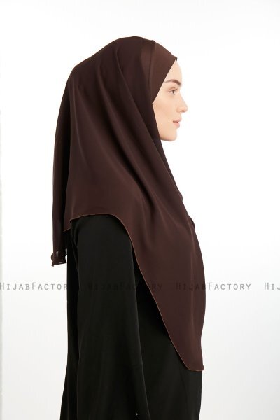 Bengi - Bruin Micro Krep Turban Hijab