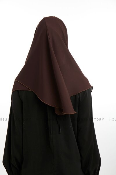 Bengi - Bruin Micro Krep Turban Hijab