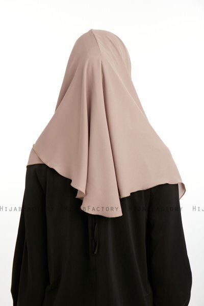 Bengi - Donker Taupe Micro Krep Turban Hijab