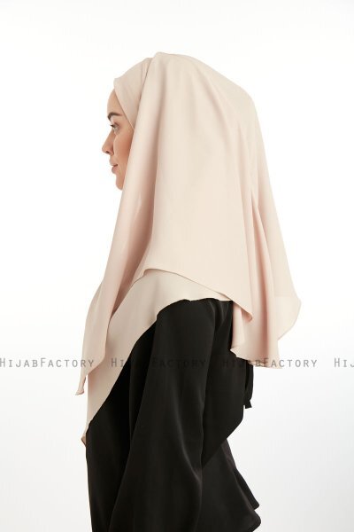 Bengi - Licht Taupe Micro Krep Turban Hijab