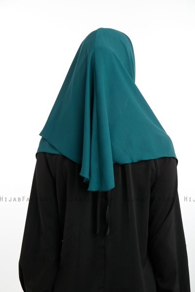 Bengi - Donkergroen Micro Krep Turban Hijab
