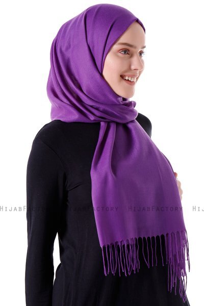 Demet - Donkerpaars Pashmina Hijab