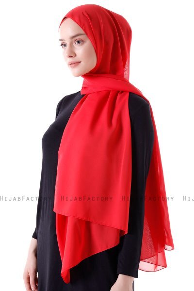Hadise - Framboos Chiffon Hijab