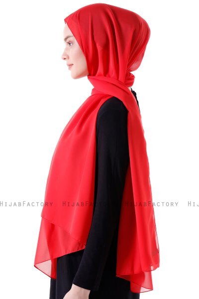 Hadise - Framboos Chiffon Hijab